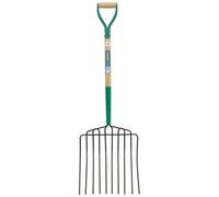 Draper 10 Prong Manure Fork with Wood Shaft and MYD Handle