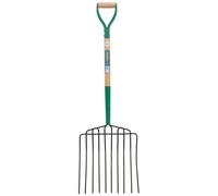 Draper 10 Prong Manure Fork with Wood Shaft and MYD Handle AF10PSF/I
