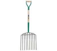 Draper 34227 10 Prong Potato Fork with Wood Shaft and MYD Handle
