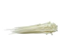 Draper 100 -Piece Cable Ties Wraps | 3.6 x 100mm White Zip Ties | Heavy Duty Nylon Cable Wire Management | 70392