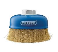 Draper 100MM Brassed Steel Crimped Wire Wheel Brush M14 41431
