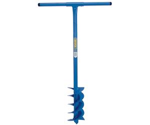 Draper 1050 x 150 mm Fence Post Auger | Post Hole Digger Gardening hand tool| Fence Manual Hand Drill | Tubular steel | 24414 Blue