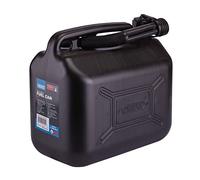 Draper 10L Plastic Petrol Can | Jerry Fuel Diesel Can | Water Container | With Flexible Spout | 09058, Black