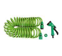 Recoil Hose with Spray Gun and Tap Connector, 10m