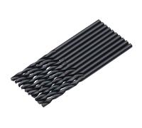 Draper 10pcs Black HSS Drill Bit, 1.0mm x 34mm - 08811 - for Metal, Wood and Plastic