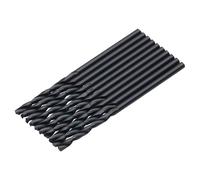 Draper 10pcs Black HSS Drill Bit, 1.5mm x 43mm - 08812 - for Metal, Wood and Plastic