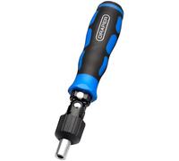 Draper Ratcheting Screwdriver Set 11pc 38124 - Soft grip, Chrome vanadium blades, Moulded inserts