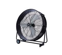 Draper 03368 110V Drum Fan, 30"/760mm, 125W, Fan for Commercial, Office, Warehouse, Black