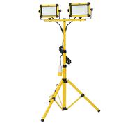 Draper Smd Led Tripod Site Light 110V, Adjustable 830,1500mm, Dual 100 Degree Beam, Aluminium Construction