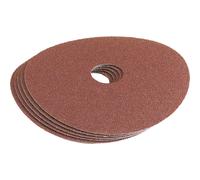 Draper 115mm Aluminium Oxide Sanding Discs 115mm 80g Pack of 5