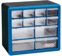 Draper 12 Drawer Organiser Storage Unit Plastic | Workshop Home Office Cabinet C