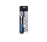 Draper 12 Piece 1/2in Drive Ratchet & Metric Socket Set 10 - 24mm 16374