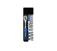 Draper 12 Piece 3/8in Drive Ratchet & Metric Socket Set 10 - 19mm 16371