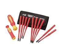 Draper 12 Piece Interchangeable Screwdriver Set | XP1000 Extra Slim | Portable Set with Case | 70867