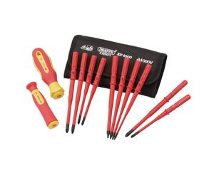Draper 12 Piece Interchangeable Screwdriver Set | XP1000 Extra Slim | Portable Set with Case | 70867