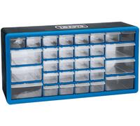 Draper 30 Drawer Garage Plastic Storage Unit | Tool and Parts Storage | Garage Workshop Storage Organiser | Wall Mountable | 12015