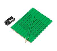 Draper 12145 Carpenter's Pencils With Sharpener (Pack Of 10)