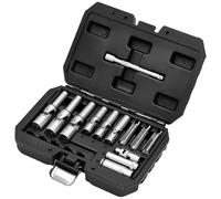 Draper 12397 Thin Wall PSG Glow Plug Socket Set, 3/8" & 1/4" Sq. D...