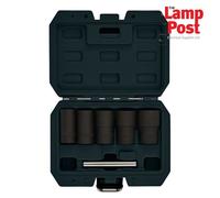 Draper Impact Wheel Nut Socket Set - 1/2" Drive, 6 Piece