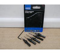DRAPER 12431 5PCE HSS DRILL & COUNTERSINK SET No4 to No12