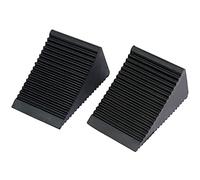 Draper Rubber Wheel Chocks 54500 – 125×60×78mm, 2-Piece Levelling Ramps, Blue
