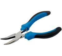 Draper 12540 Bent Nose Mini Pliers with Soft Grip, 125mm, Blue