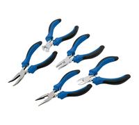 Draper Mini Pliers Set 12544 – Soft Grip, 5-piece, Blue/Black