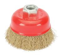 Draper 125mm Crimped Rotary Angle Grinder Wire Cup Brush Rust Removal Cleaning