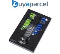 Draper Tx-Star Imperial & Metric Ball End Hex Key Sets (27 Piece) - 12822