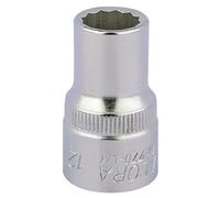 Draper 12mm 1/2" Square Drive Elora Bi-Hexagon Socket 24575
