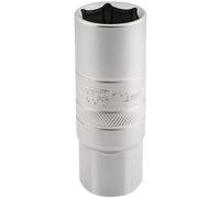 Draper 12mm Thread 6 Point Satin Chrome Spark Plug Socket 1/2"D 18mm 16782