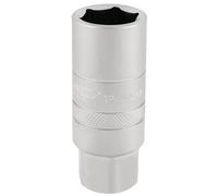 Draper 12mm Thread 6 Point Satin Chrome Spark Plug Socket 3/8"D 18mm 16776