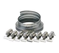 Draper 12mm Wide Hose Clamp Set