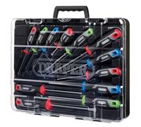 Draper 12pc Soft Grip Screwdriver Set - 13436 - Magnetic Tips, CRV Blades