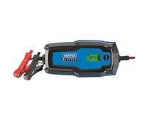 Draper 12V/6V Smart Charger | Battery Maintainer (10A) | Integrated Charging Leads | Trickle Car Battery Charger | Portable Jump Starter | 53491
