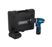 Draper 12V Combi Drill 1 x 1.5Ah Battery Fast Charger 10mm Keyless Chuck 70256