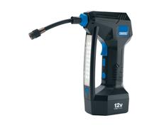 Draper 24239 12V Cordless Air Compressor, Tyre Inflator, LCD Digital Display, 150psi, Flashlight, Plus Accessories