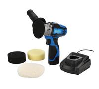 Draper 12V Cordless Car Polisher & Buffer Kit With 2-Speed Control, Fast Charger, Buffing Sponges & Wool Polishing Pad