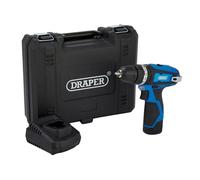 Draper 70256 Cordless Combi Drill Driver 12V Electric Li-ion Battery + Charger