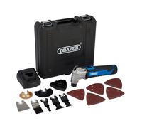 Draper 12V Oscillating Multi-Tool (33 Piece) 1 x Battery 1.5Ah 1 x Fast Charger