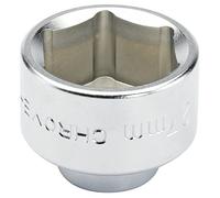 Draper 13425 Expert Oil Filter Cap Socket, 3/8" Square Drive, 27mm, Silver