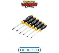 Draper 13435 Draper TX-STAR Tamperproof Soft Grip Screwdriver Set (6 Piece)