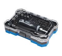 Draper Soft Grip Ratchet Screwdriver And Bit Set (55 Piece) Pk 1 13442