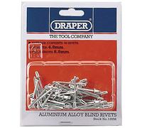 Draper 13556 Blind Rivets, 4mm x 5.6mm, Blue, Pack of 50