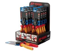 Draper 13616 Xp1000 Counter Top Display Of Vde 180mm 4-In-1 Tethered Combination Cutters (10 Piece)