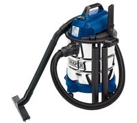 DRAPER 13785 - 20L 1250W 230V Wet and Dry Vacuum Cleaner with Stainless Steel