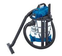 Draper 230V Wet and Dry 20 Litre Vacuum Cleaner 1.5m Flexible hose and Accessories - Home DIY Car Carpet Workshop and Professional Use