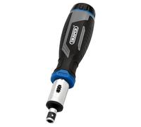 Draper 13pc Soft Grip Ratchet Screwdriver and Bit Set, 1/4" - 13440 - Magnetic Tip for Quick Change, Forward/Reverse/Lock