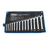 Draper 14 Piece HI-TORQ Combination Spanner Set - 34236 - Metric 8-24mm Chrome Plated Tool Kit