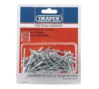 Draper 14011 Blind Rivets, 4.8mm x 10mm, Blue, Pack of 50